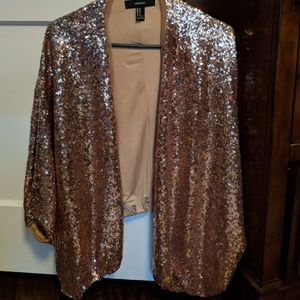 Rose gold sequin jacket